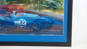 George Bartell Shelby American Cobra Glass Framed Painting 5